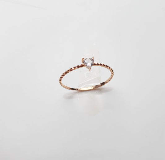 Anillo Heart Rosé