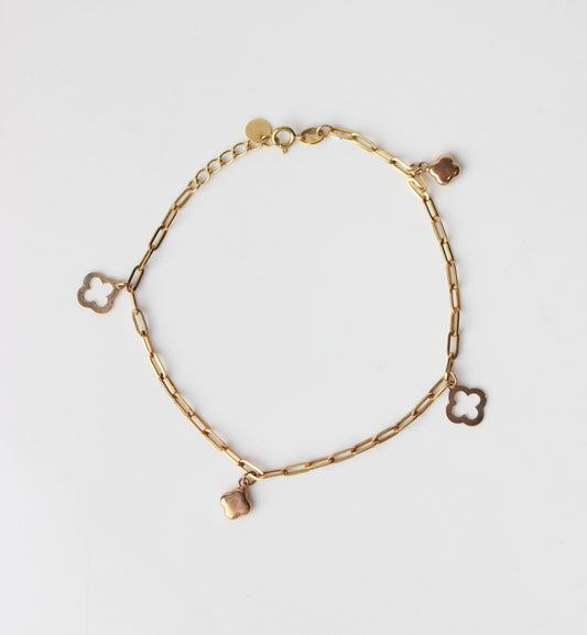 Pulsera con flores