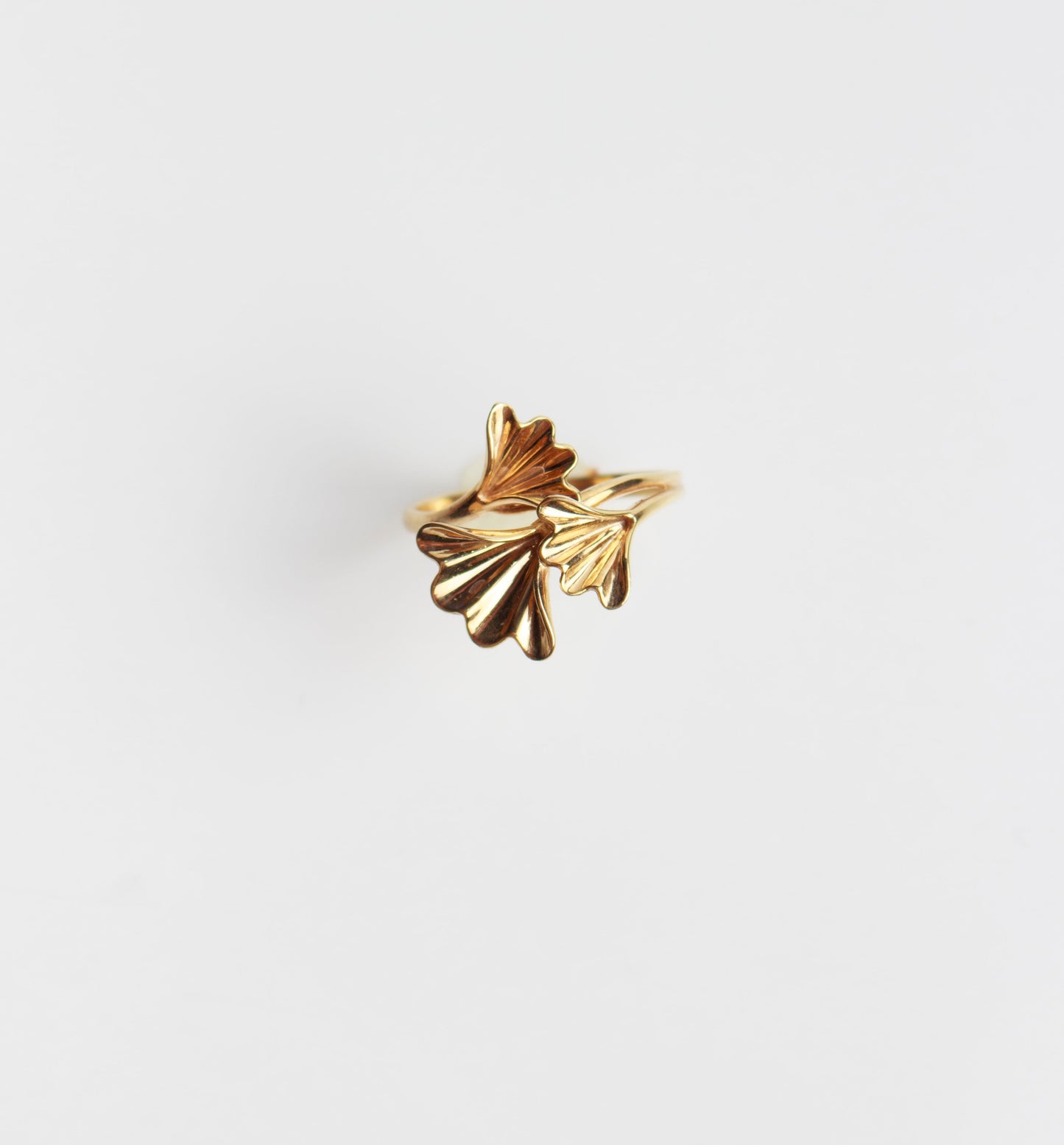 Anillo Ginkgo Dorado