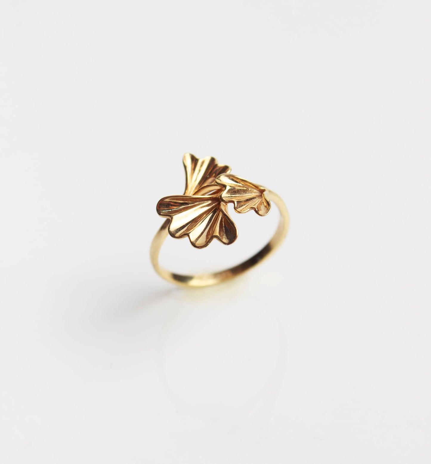 Anillo Ginkgo Dorado