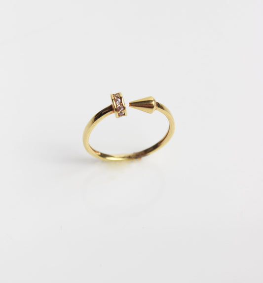 Anillo Clavo Dorado