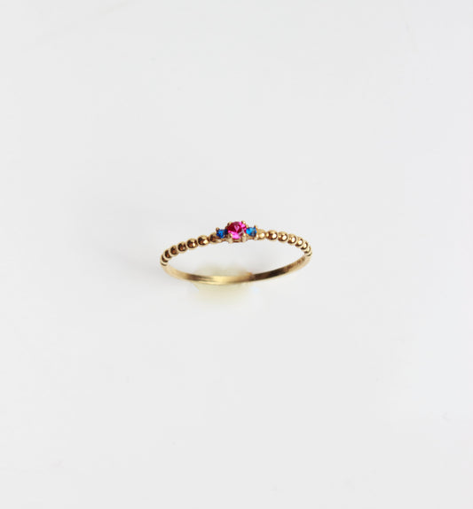 Anillo Rosa y Cielo