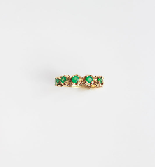 Anillo Corona de Esmeraldas